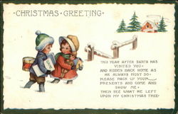 Christmas Greeting Postcard