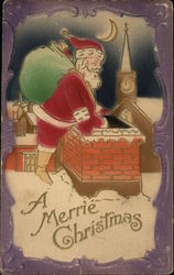 A Merrie Christmas Postcard