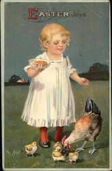 Easter Joys With Children Postcard Postcard