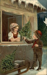 Christmas Greetings Postcard
