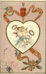 A Token of Love Cupid Postcard Postcard