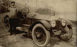 Amputee Frank E. Fithen and Oakland Car Cars Postcard Postcard