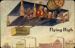 Flying High, Limberger Cheese Drinking Postcard Postcard