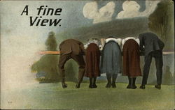 A Fine View Comic, Funny Postcard Postcard