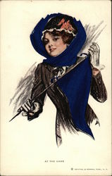 At the Game - Yale College Girls Postcard Postcard