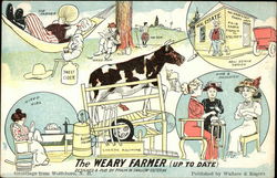 The Weary Farmer (Up to Date) Postcard