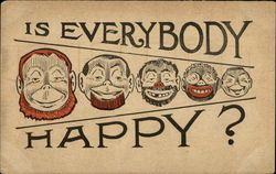 Is Everybody Happy? The Whole Family Postcard Postcard