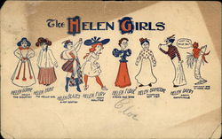 The Helen Girls The Whole Family Postcard Postcard