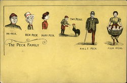 The Peck Family Postcard