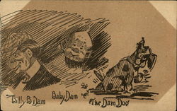 Billy B. Dam, Baby Dam, The Dam Dog Postcard