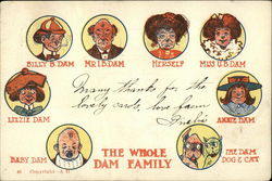 The Whole Dam Family The Whole Family Postcard Postcard