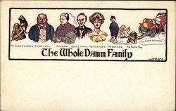 The Whole Damm Family Postcard