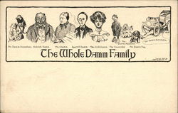 The Whole Damm Family The Whole Family Postcard Postcard