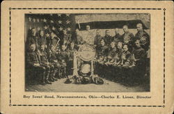 Boy Scout Band, Newcomerstown, Ohio - Charles E. Lieser, Director Postcard
