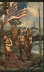 Flag Salute Postcard
