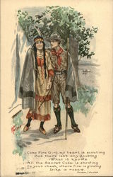 Camp Fire Girl, my Heart is Scouting And There Isn't Any Doubting What it Knows Postcard