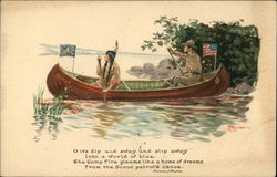 O it's Dip and Sway and Slip Away Into a World of Blue the Camp Fire Gleams like a Home of Dreams Postcard
