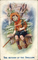 The Return of the Swallow Boy Scouts Postcard Postcard