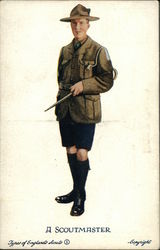 A Scoutmaster (British) Postcard