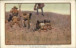 The Sleuth Hounds - Boy Scouts Tracing a Desperado (After the Manner of the Native Trackers) Postcard Postcard