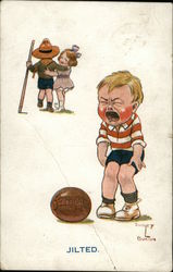 Jilted Boy Scouts Postcard Postcard