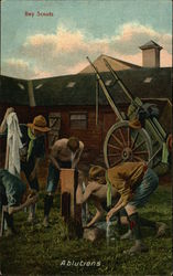 Boy Scouts, Ablutions Postcard