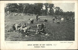 King's Review of Boy Scouts, Ambulance Display Postcard