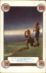 Two Scouts on Mountain Postcard