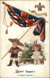 Duty First! Le Devoir d'abord! Postcard