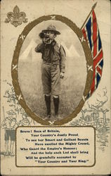 Bravo! Boys of Britain, Your Country's Justly Proud Boy Scouts Postcard Postcard