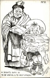 A Scout's Duty is to be Useful & to Help Others Postcard
