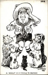 A Scout is a Friend to Animals Postcard