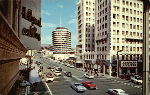 Looking North on Vine Street Hollywood California