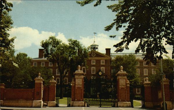 University Hall and Van Wickle Gates - Brown University Providence Rhode Island