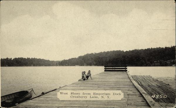 West Shore from Emporium Dock Cranberry Lake New York