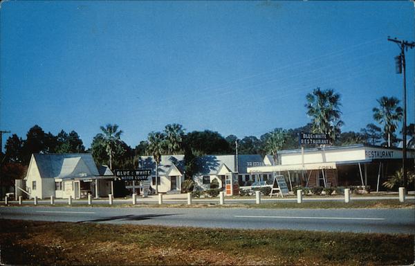 Blue & White Motel & Restaurant St. Augustine Florida