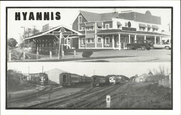 Railroad Station and Coach Yard Hyannis Massachusetts