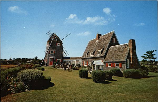 Cape Cod House and Windmill West Harwich Massachusetts