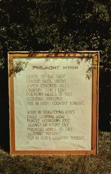 The Philmont Hymn, The Traditional Closing Song at all Campfires on Philmont