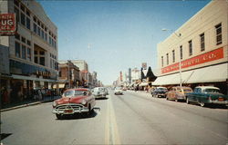 Looking West on Central Avenue Albuquerque, NM Postcard Postcard