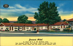 Jensen's Motel Richfield, UT Postcard Postcard