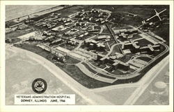 Aerial View of the Veterans Administration Hospital - June, 1966 Postcard