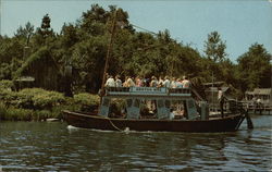 Keel Boat in Frontierland Postcard