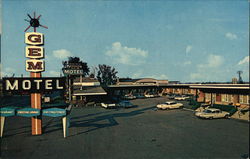The Gem Motel Postcard