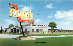Restaurant & Motel St. Hyacinthe Postcard