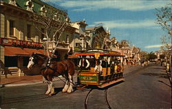 Horse-Drawn Street Car Postcard