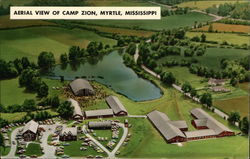 Aerial View of Camp Zion Myrtle, MS Postcard Postcard