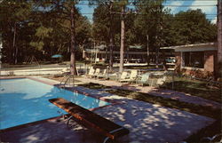 Gulf View Motel Court Postcard