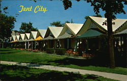 View of Tent City Postcard