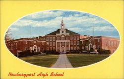 Newburyport High School Massachusetts Postcard Postcard